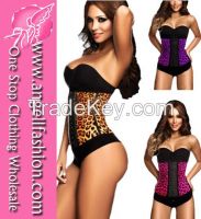 Floral Pattern Strapless Wholesale Sexy Corset Cheap