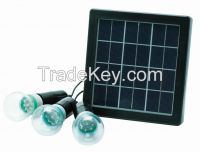 High Brightness 4W Solar Power Panel Supply System 3pcs F8 led bulbs outdoor Camping lamp Emergency light