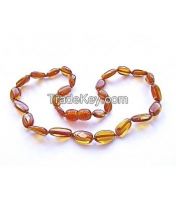 Baltic amber teething necklaces