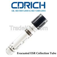 CDRICH Evacuated ESR/Sedimentation Blood Collection Tube with Sodium Citrate