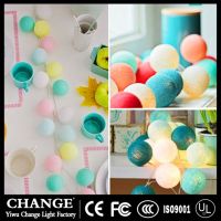 LED Cotton Ball Fairy String Light Battery Holiday Christmas decoration