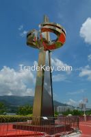 Mirror Polished Large Stainless Steel Sculpture