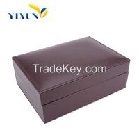 High Quality New Type Customized Leather Cover Wooden Watch Box