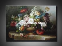 Decorative Handmade Flower Oil Painting For Home