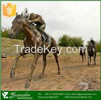 Beautiful casting bronze garden horse statue