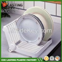 Foldable Kitchen Dish Drying Rack Plate Drainer Holder