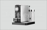 Capsule Coffee Machine and milk frother combination