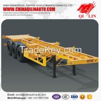 Hot sale Skeleton Semi Trailer , 40ft container trailer , 3 axle 40ft skeleton trailer