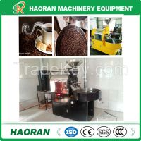 Coffee roaster with gas heating