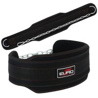 Weight Lifting Gym Exercise Neoprene Dipping Belt with Heavy Chain