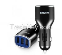 24W 4.8A 3-Port USB Car Charger