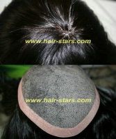 Silk base injected toupee