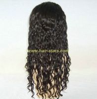 French curl virgin hair lace wig