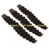 Deep wave hair tape extension