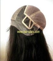 Lace front silk top glueless wig