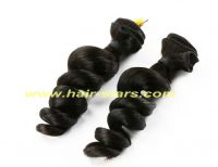 Loose wave remy hair weft