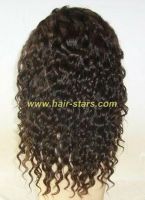 Tight curl lace front wig