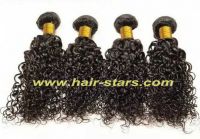 Curly remy hair weft