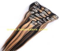 Piano colors clip in hair extension