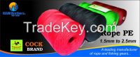 Color twisted PE Rope with UV protection and waterproof