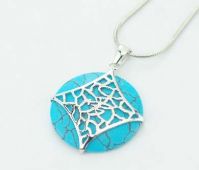 925 silver pendant with turquoise