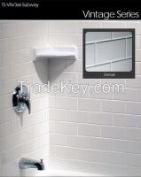 china shower wall panel & shower tray--vintage series 2