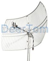 2400-2500MHz 2.4GHz WIFI Wlan Wireless Outdoor Directional 24dBi Grid Parabolic Antenna Base Station Antenna