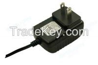 UL 12V 1.5A adapter with interchangeable plug