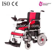Self-locking brakes Folding electric wheelchair