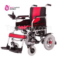 Electric folding wheelchair