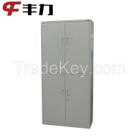 Modern Stainless Steel Hinged Door Storage Filing Cabinet with Shelf