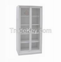 Sliding Glass Doors Metal Filing Cabinet Steel Storagre Cupboard