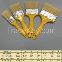 Paint brush paint brush with yellow plastic handle