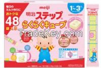 Meiji milk rakuraku cube step baby food from Japan