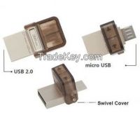 OTG USB Flash Drives For Smartphone, Customized Shape/Logo/Packing, High Speed, 128MB To 128GB