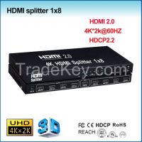 HDMI Distribution Amplifier splitter 1x2/1x4/1x8 HDMI 2.0 Splitter