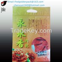 Standup Foil Resealable Meat Packaging Bag