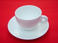Sell high white cup&saucer