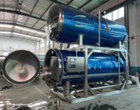 Industrial Spraying Automated Retort Pouch Machine Jars Tin Sardine Canned Water Immersion Type