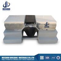Aluminum surface mounted rubber expansion joint covers in screed