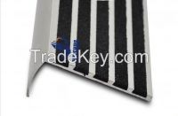 Concrete Floor Round Carborundum Step Tread Exterior Anti-slip Aluminium Stair Nosing