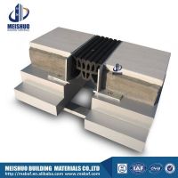 Interior aluminum floor joint cover with rubber insert