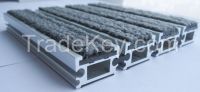 Commercial carpet high load beraring capacity aluminum base shop door mats