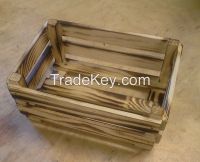 Cross functional wooden box, rustic