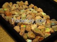High Quality Round Shape Stunning Welo Opal Rough for Sale