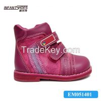 Leather baby girl shoes, orthopedic shoes for kids