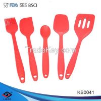 5pcs silicone cook's tool sets with high quality
