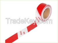 Red And White Strip Warning Tape