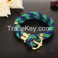 leather bracelets for men high quality stingray anchor bracelet