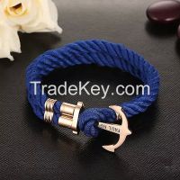 fashion anchor bracelet, leather anchor bracelets